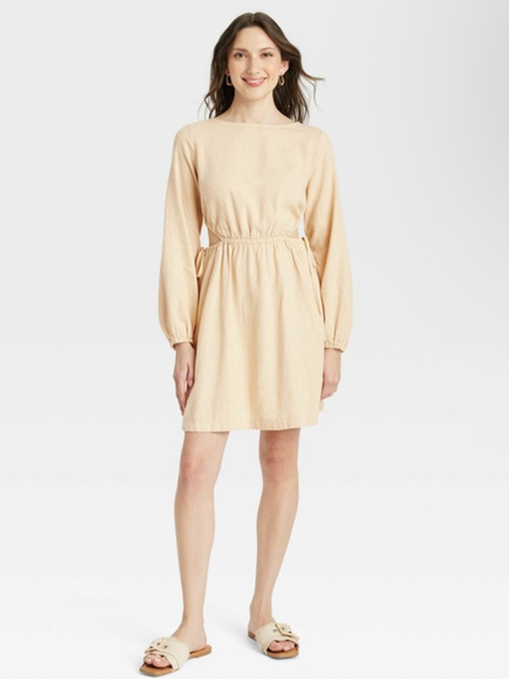 Universal Thread Boho Side Cut-Out Linen Dress
